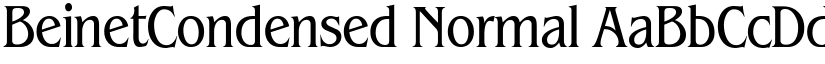 BeinetCondensed Normal font