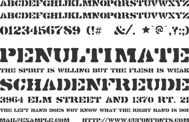 DirtyBakersDozen font preview