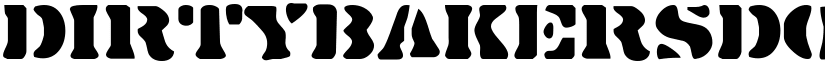 DirtyBakersDozen font download