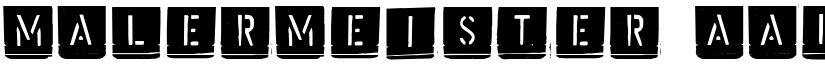 Malermeister font