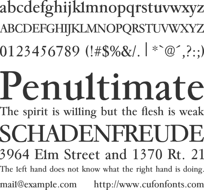 Paramount font preview