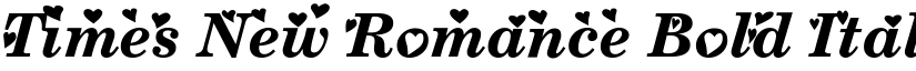 Times New Romance Bold Italic font