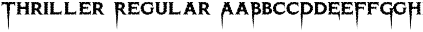 Thriller Regular font