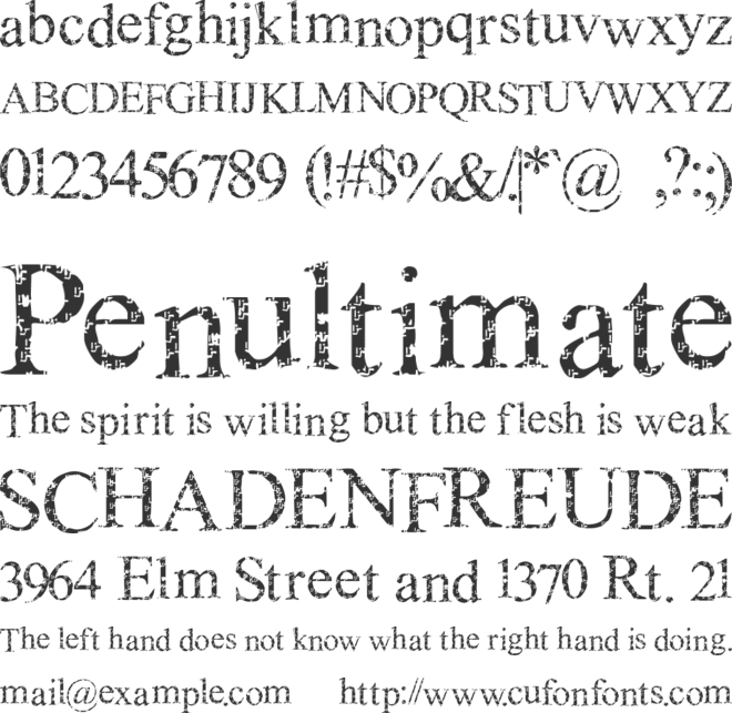 Shotgun Blast font preview