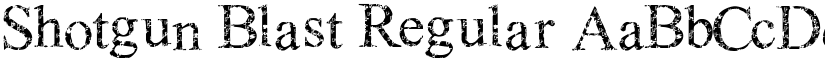 Shotgun Blast Regular font