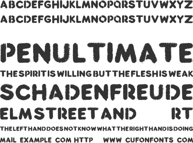 Reclaim font preview
