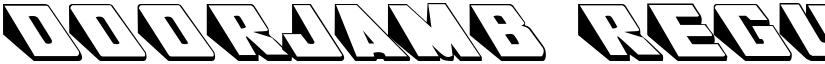 DoorJamb Regular font