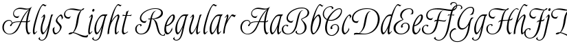 AlysLight font download