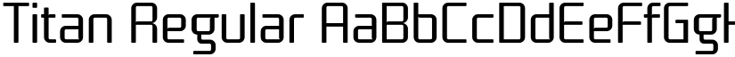 Titan Regular font