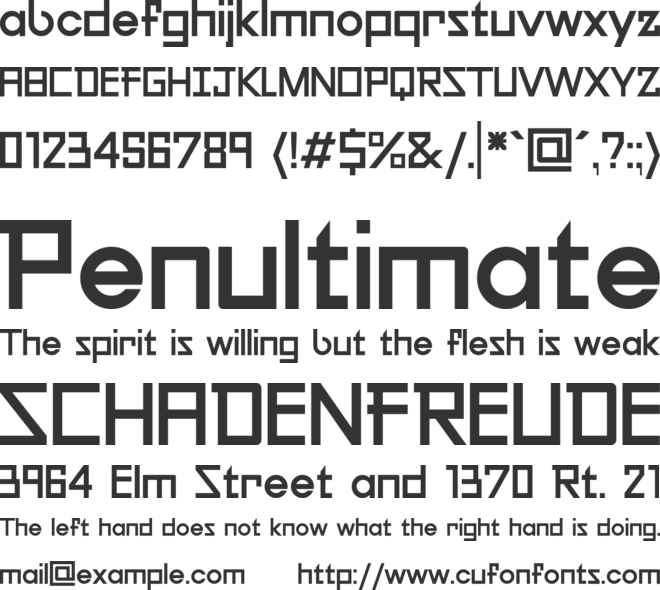 Galiver Sans font preview