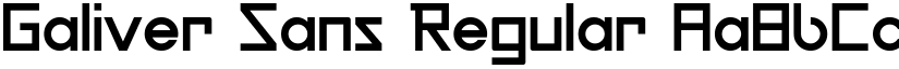 Galiver Sans Regular font