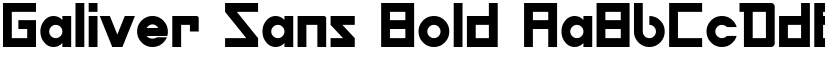 Galiver Sans Bold font