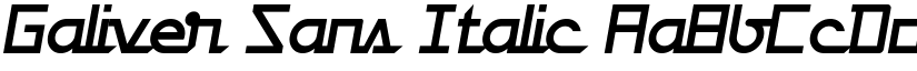 Galiver Sans Italic font