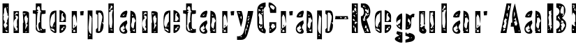 InterplanetaryCrap-Regular font
