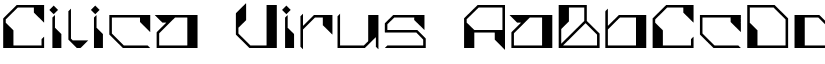 Cilica Virus font