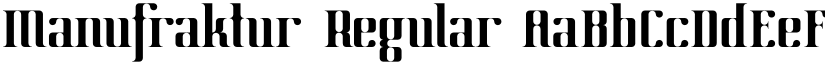 Manufraktur Regular font