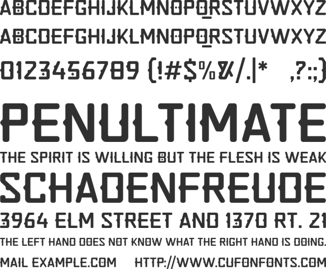 Quirko font preview