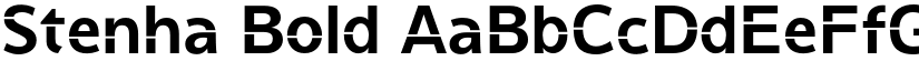 Stenha Bold font