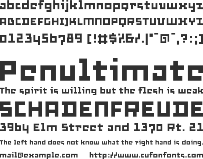 Thirtysix font preview