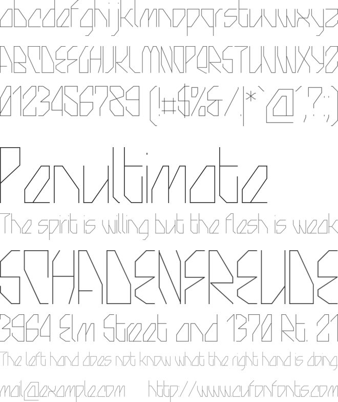 Snowstreet  Personal Use font preview