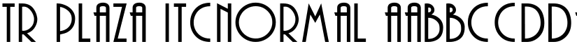 TR Plaza font download