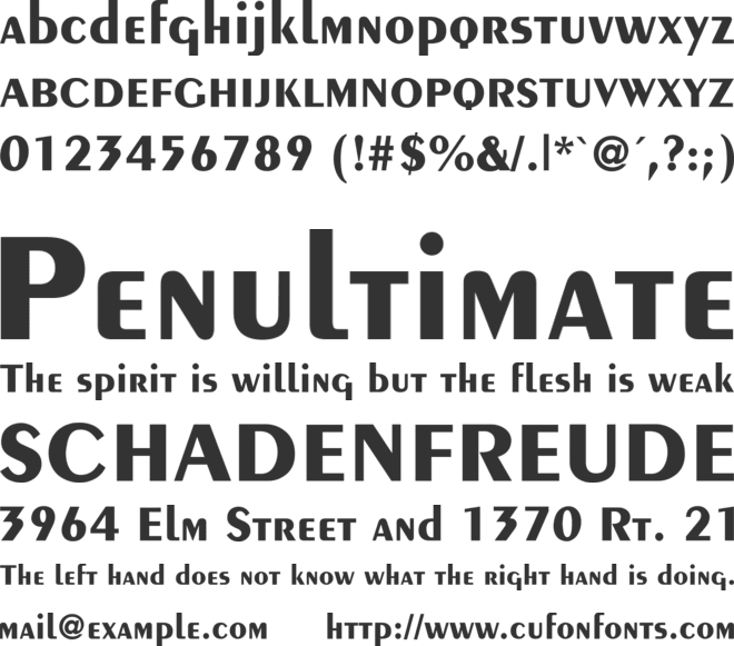 TR Penguin font preview