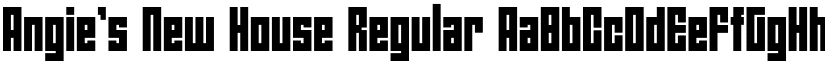 Angie's New House Regular font