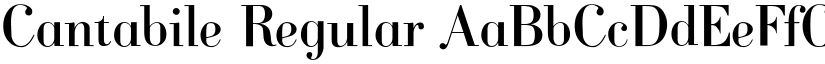 Cantabile font download