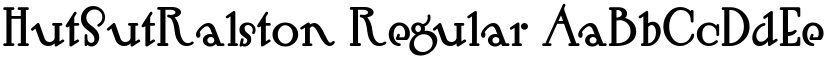 HutSutRalston Regular font
