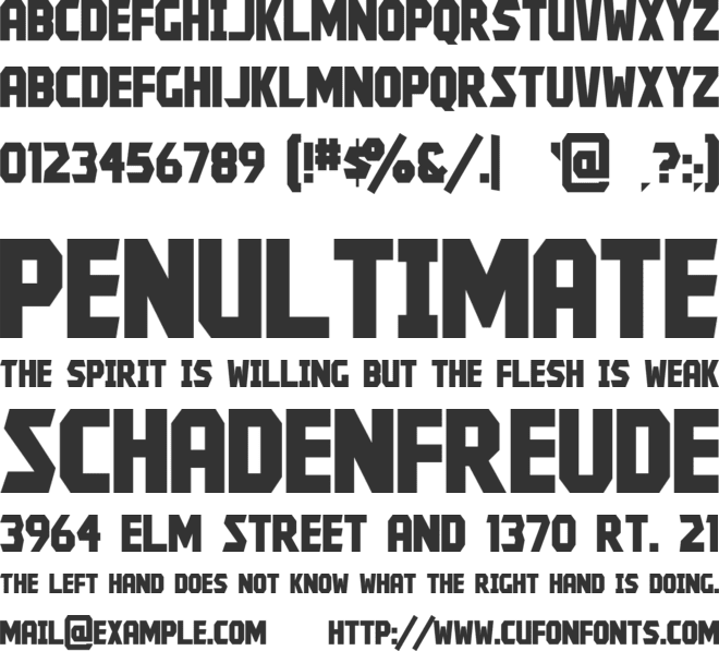 Kroftsmann font preview