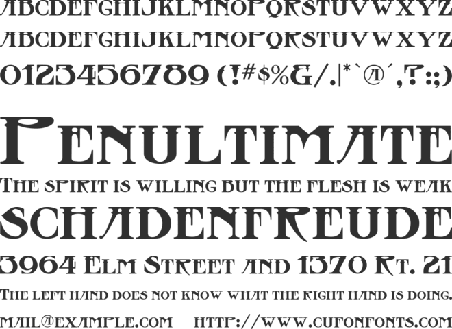 Stowaway font preview