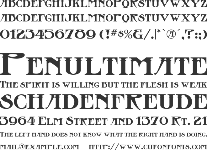 Stowaway font preview