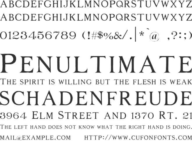 Middle Ages font preview