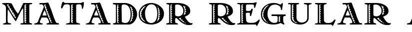 Matador Regular font