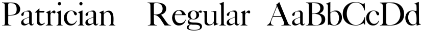 Patrician™ Regular font