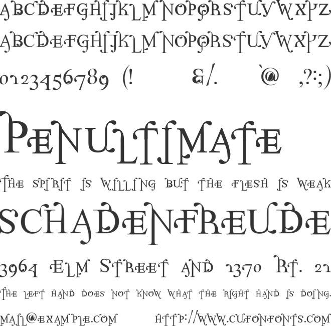 Parolm font preview