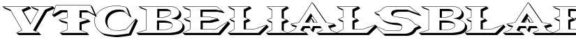 VTCBelialsBlade3d regular font