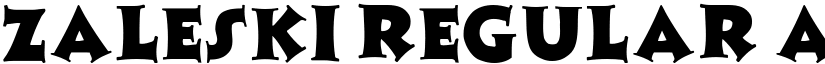 Zaleski Regular font