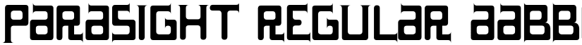 Parasight font download