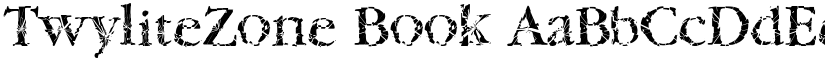 TwyliteZone Book font