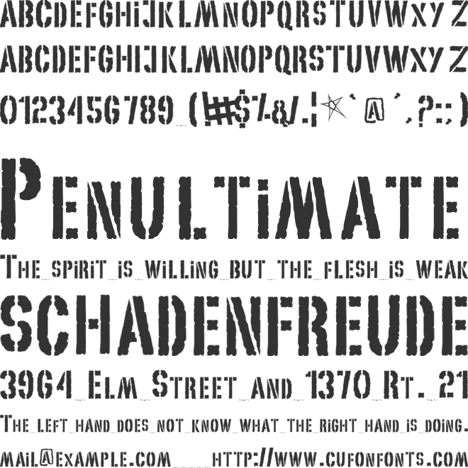 My World font preview