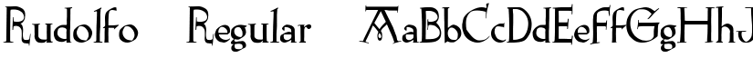 Rudolfo Regular font