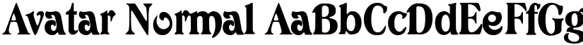 Avatar Normal font