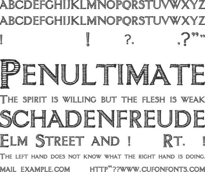 intimacy font preview