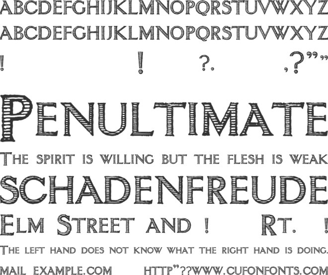 intimacy font preview