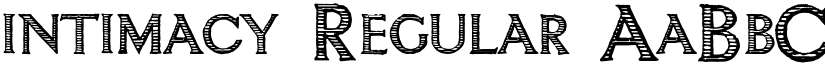 intimacy Regular font