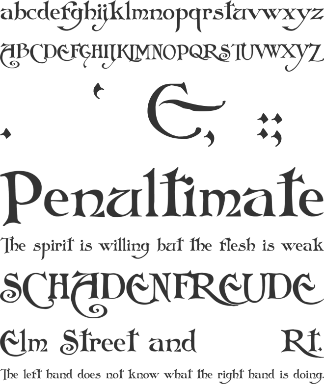 Folkard™ font preview