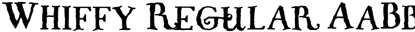 Whiffy Regular font