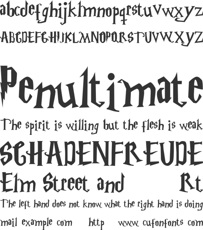 google fonts harry potter