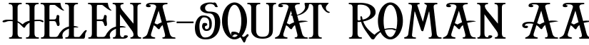 Helena-Squat Roman font